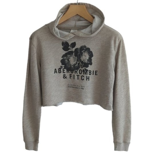 Abercrombie & Fitch Tops - Abercrombie & Fitch Cropped Logo Sweatshirt